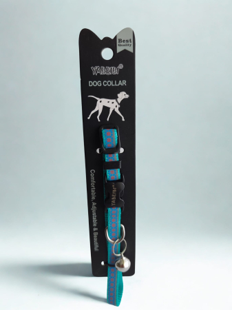 Zgardă pentru câini din chingă nylon reflectorizantă, reglabilă, 30 cm [1]