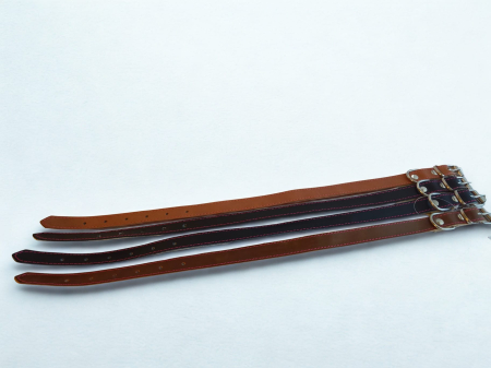 Plimbare - Zgardă pentru câini din piele naturală, reglabilă, 55 cm