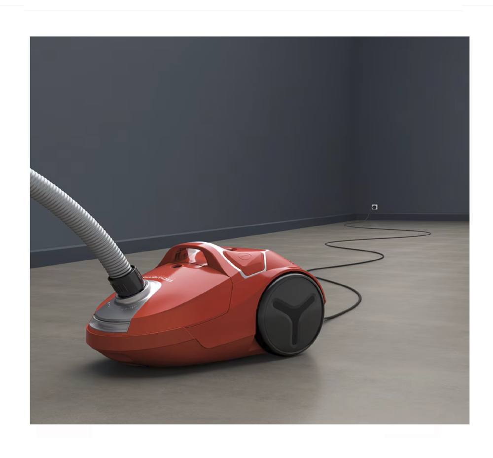 Aspirator cu sac Rowenta Compact Power parquet RO3953EA, 900W, Tub telescopic din metal, Sac Hygiene+, Rosu [8]