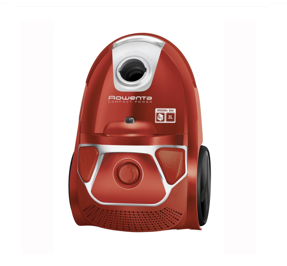 Aspirator cu sac Rowenta Compact Power parquet RO3953EA, 900W, Tub telescopic din metal, Sac Hygiene+, Rosu [3]