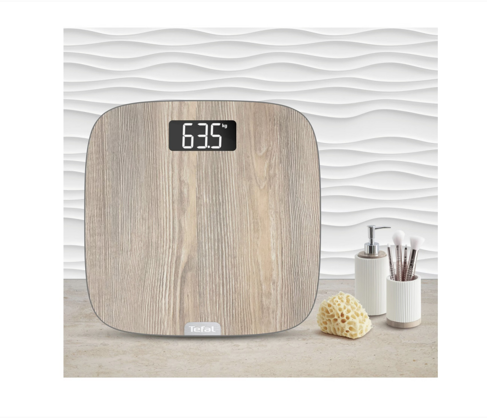 Cantar de baie TEFAL Origin PP1600V0, ecran LED, finisaj aspect lemn, capacitate 160KG [5]