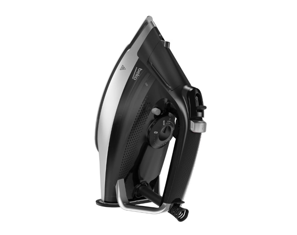 Fier de calcat BEKO SIM5124A, 2400W, jet de abur 230g/min, 350ml, SelfClean, talpa Soft Glide, Sistem anti-picurare, Negru-Argintiu [2]