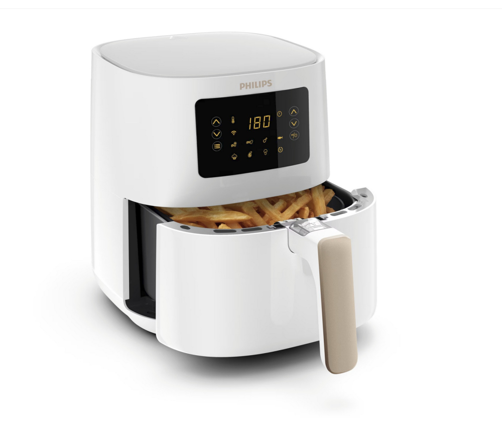Friteuza cu aer cald Philips Airfryer HD9255/30, tehnologie Rapid Air, 800g, capacitate 4.1L, conectat la wifi, curatare rapida, functie de gatit presetata, 13 functii de gatit presetate, compatibil A [2]