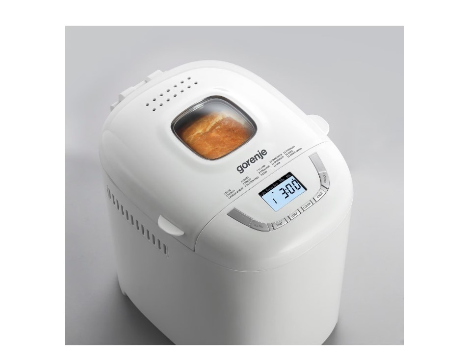 Masina de copt paine GORENJE BM910WII, 0.9kg, 15 programe, 550W, alb [2]