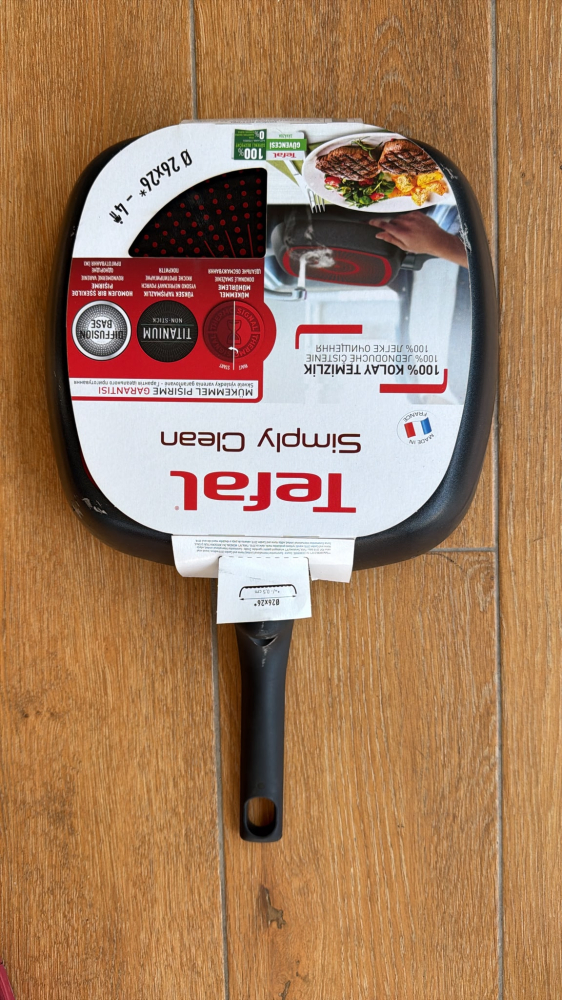 Tigaie grill Tefal Simply Clean B5674053, Thermo-Signal, invelis antiaderent din titan, 26X26 cm [14]