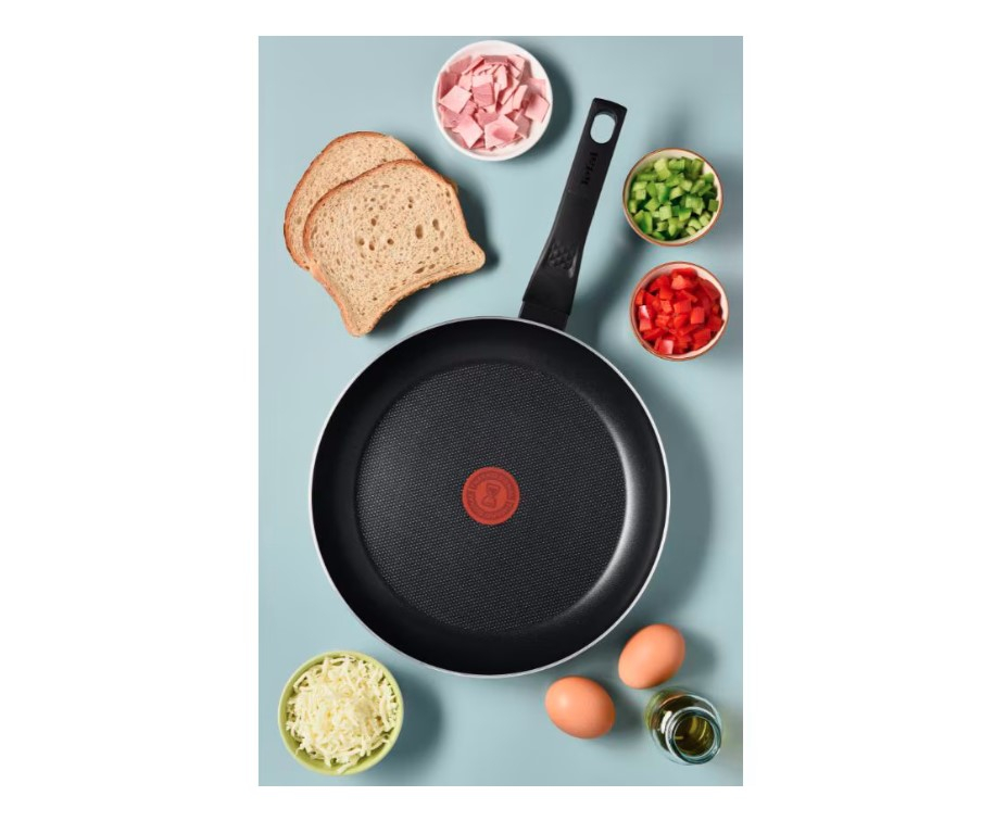 Tigaie TEFAL Simply Clean B5670553, 26cm, aluminiu, Thermo Signal, negru [4]