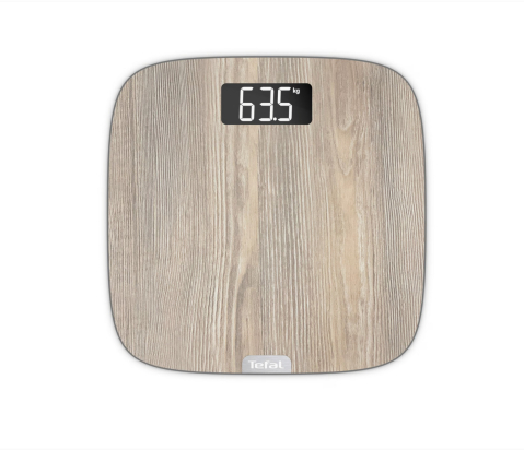 Cantare corporale - Cantar de baie TEFAL Origin PP1600V0, ecran LED, finisaj aspect lemn, capacitate 160KG