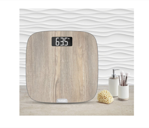 Cantar de baie TEFAL Origin PP1600V0, ecran LED, finisaj aspect lemn, capacitate 160KG [4]