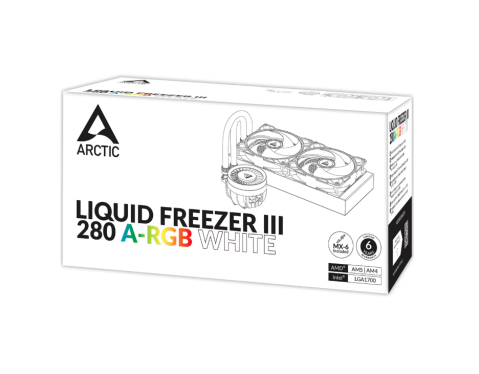 Cooler ARCTIC Liquid Freezer III 280 A-RGB, Racire cu lichid, AIO 280mm, Intel/ AMD, Alb [4]