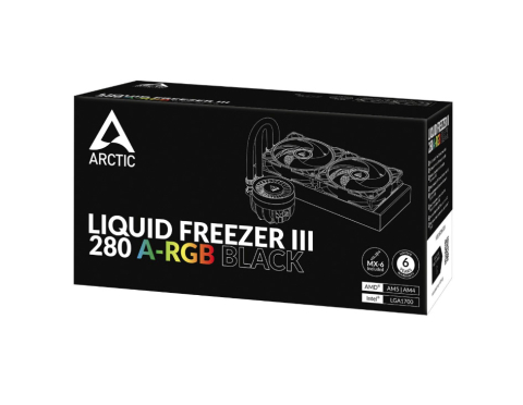 Cooler ARCTIC Liquid Freezer III 280 A-RGB, Racire cu lichid, AIO 280mm, Intel/ AMD, Negru [4]