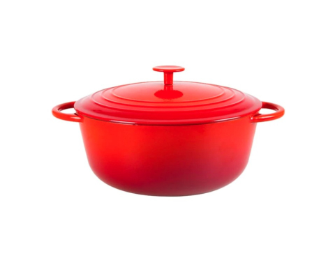 Oale si cratite - Cratita fonta MYRIA MY4172, 6l, 28cm, fonta, rosu