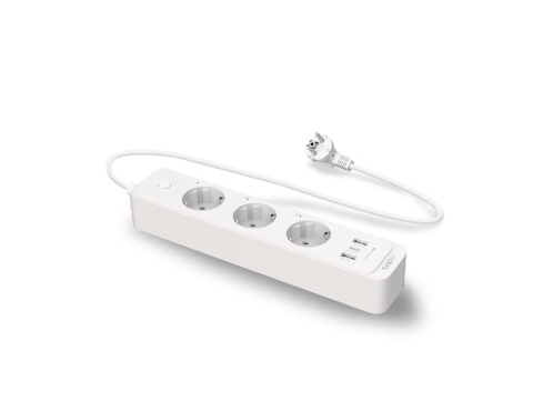 Prelungitor Wi-Fi Smart TP-Link Tapo P300, 3 x prize Schuko smart cu control independent, 2 x USB, 1 x USB-C, cablu 1.5 m [1]