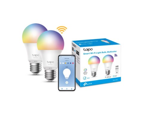 Set 2 becuri LED Smart TP-LINK Tapo L530E2B, E27, 9W, 806lm, Wi-Fi, lumina variabila, compatibil Alexa, Google Assistant [2]