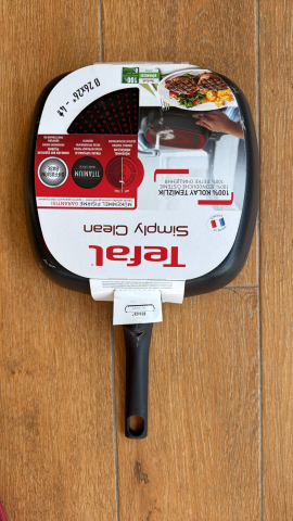 Tigaie grill Tefal Simply Clean B5674053, Thermo-Signal, invelis antiaderent din titan, 26X26 cm [13]