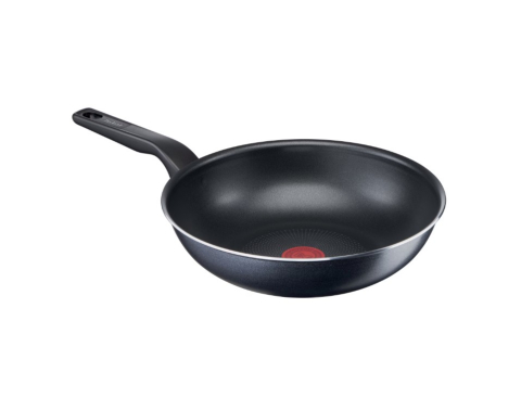 Tigai si seturi - Tigaie wok Tefal XL Force, 28 cm, invelis antiaderent, indicator termic Thermo Signal, maner ergonomic