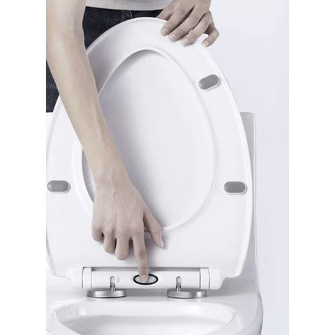 Capac WC Universal Soft Close cu Inchidere Lenta, Balamale din Otel Inoxidabil, Reglabil 6–23 cm, Materiale Premium, Kit montaj inclus, Instalare usoara, Alb, Beatus® [8]