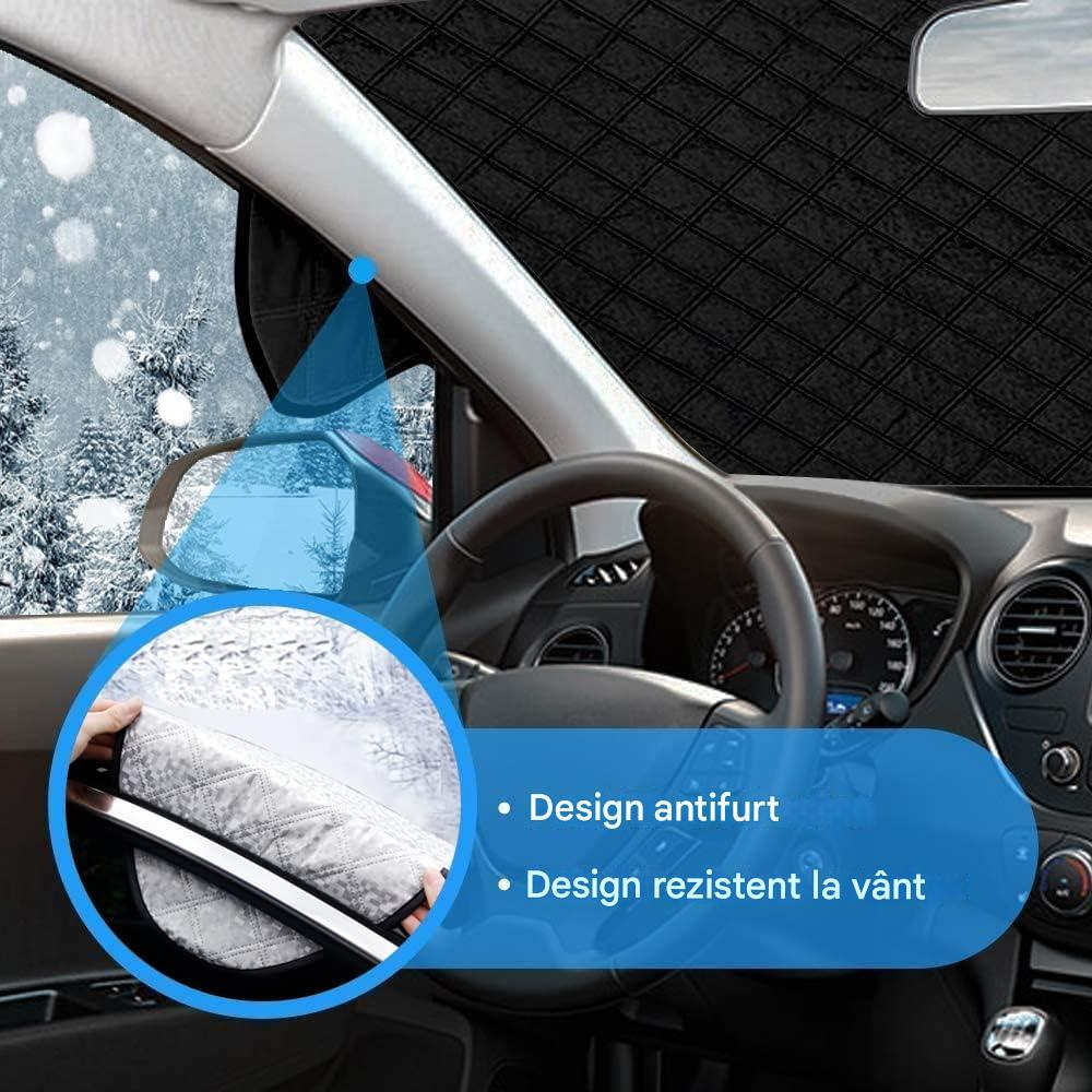 Husa prelata parbriz auto 4 Sezoane – magnetica universala 143×122 cm, protectie oglinzi, anti-gheata, anti-soare, anti-praf, anti-ploaie Beatus® [7]