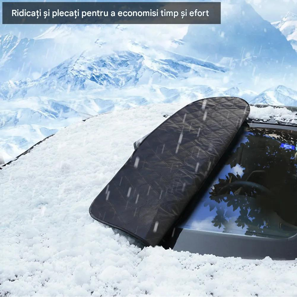 Husa prelata parbriz auto 4 Sezoane – magnetica universala 143×122 cm, protectie oglinzi, anti-gheata, anti-soare, anti-praf, anti-ploaie Beatus® [5]