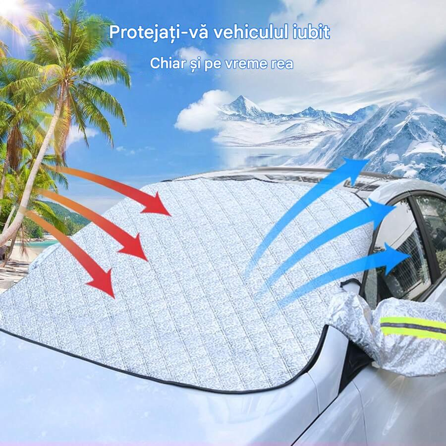 Husa prelata parbriz auto 4 Sezoane – magnetica universala 143×122 cm, protectie oglinzi, anti-gheata, anti-soare, anti-praf, anti-ploaie Beatus® [3]