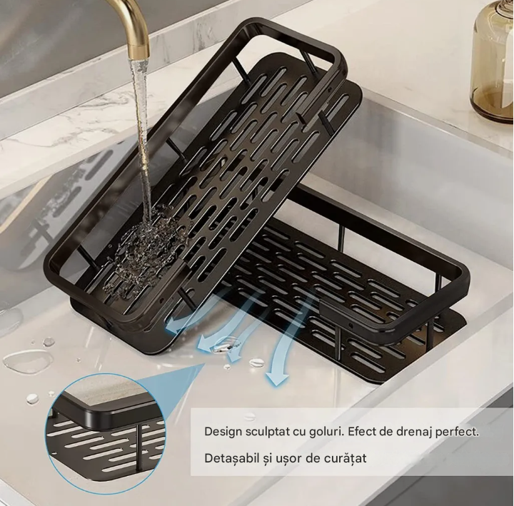 Set 2 Rafturi perete, Beatus, Aluminiu anti-rugina, negru mat, 30x13x4.7 cm [5]