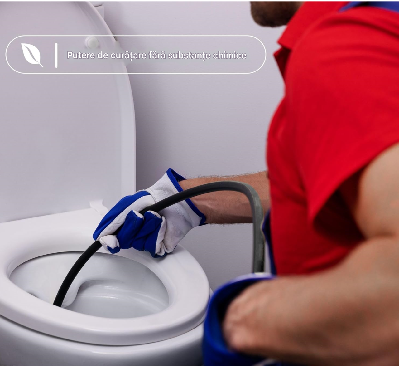 Set Curatare Tevi si Canalizare – Furtun Presiune Universal 15 m cu 4 Adaptoare, Duza 4 Jeturi, Anti-Strangulare, Premium, Negru [13]