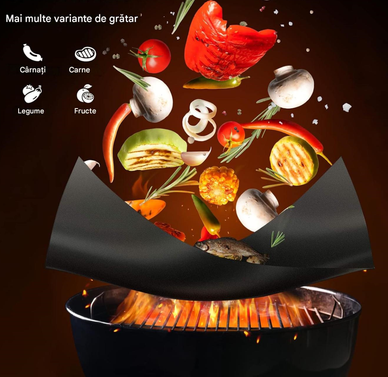 Set Ustensile pentru Gratar BBQ, 26 Piese din Otel Inoxidabil, Valiza Aluminiu pentru Transport, Accesorii Complete Grill, Camping si Picnic, Ideal pentru Cadou [8]