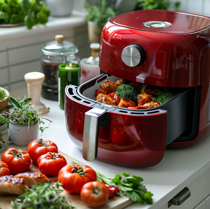 Tava din silicon 20×20 cm pentru friteuza cu aer cald / Air Fryer – antiaderenta, reutilizabila, lavabila in masina de vase, rezista la 230 °C, compatibila cu cuptor & congelator, gri, Beatus® [11]