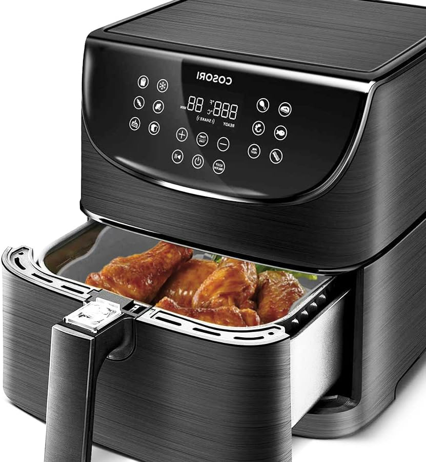 Tava din silicon 20×20 cm pentru friteuza cu aer cald / Air Fryer – antiaderenta, reutilizabila, lavabila in masina de vase, rezista la 230 °C, compatibila cu cuptor & congelator, gri, Beatus® [9]