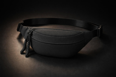 Casă & Confort - Borseta Sport Alergare Talie Unisex Beatus®, Running Belt pentru Telefon Chei si Portofel, 2 Buzunare cu Fermoar, Curea Reglabila 90-130 cm, Material Oxford Rezistent, Fitness Ciclism Drumetii, Negru