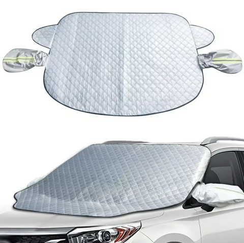 Auto & Mobilitate - Husa prelata parbriz auto 4 Sezoane – magnetica universala 143×122 cm, protectie oglinzi, anti-gheata, anti-soare, anti-praf, anti-ploaie Beatus®