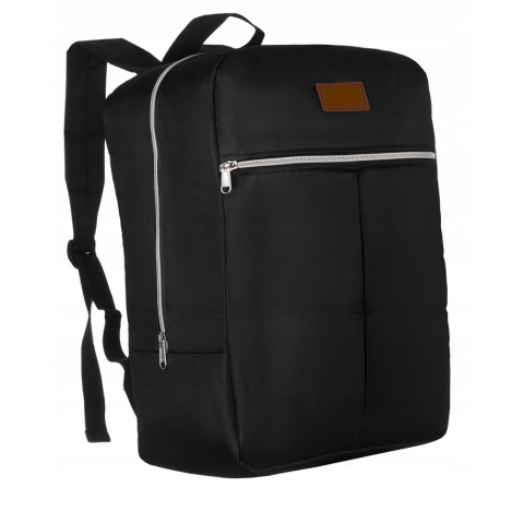 Casă & Confort - Rucsac de voiaj pentru avion, Universal, Unisex, Compatibil Wizz Air si RYANAIR, Fermoar dublu, Impermeabil, Atasabil valiza, Bretele reglabile, Spatios, Nylon/Poliester, Negru, 38x24x18 cm, Beatus®