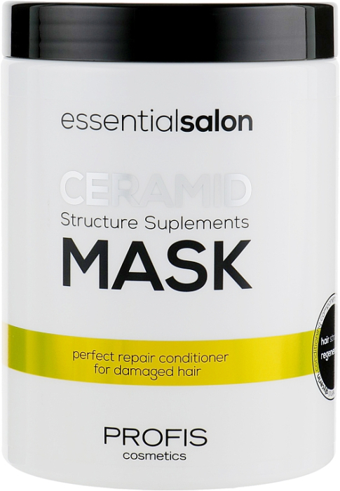 Masca regeneranta pentru par gras, cu matreata, Ceramide si proteine de Matase, Ceramid Mask, Profis, 1000 ml [2]