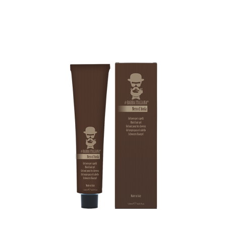 Styling - Gel de par negru Nero D'Avola, Barba Italiana, 120 ml