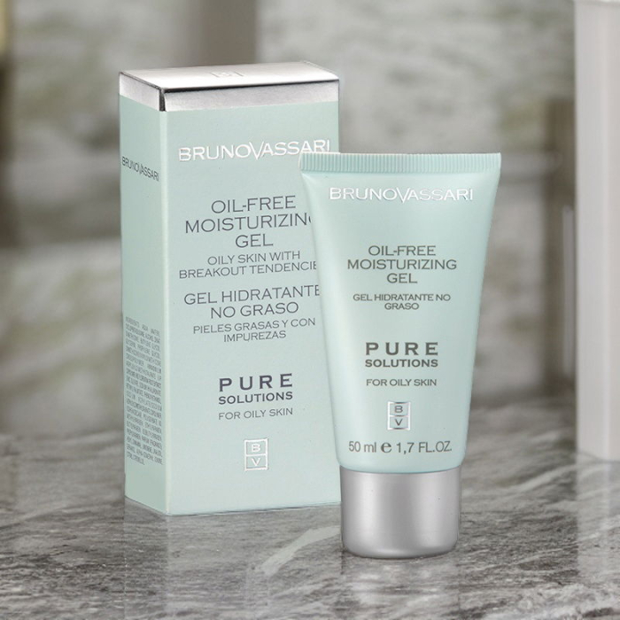 Crema tratament pentru tenul gras 50ml - Oil Free Moisturizing Gel Pure Solution - Bruno Vassari [3]