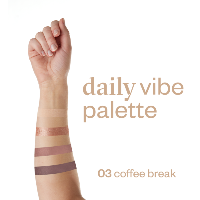Paleta de farduri 4 nuante, Daily Vibe, nuanta Coffee Break 03 - 5,5g [9]