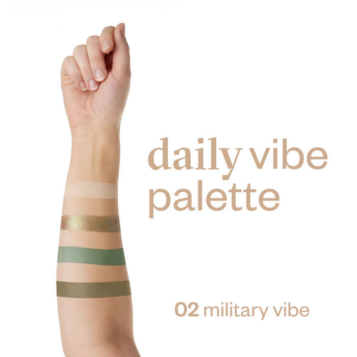 Paleta de farduri 4 nuante, Daily Vibe, nuanta Military Vibe 02 - 5,5g [8]