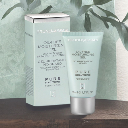 Crema tratament pentru tenul gras 50ml - Oil Free Moisturizing Gel Pure Solution - Bruno Vassari [1]