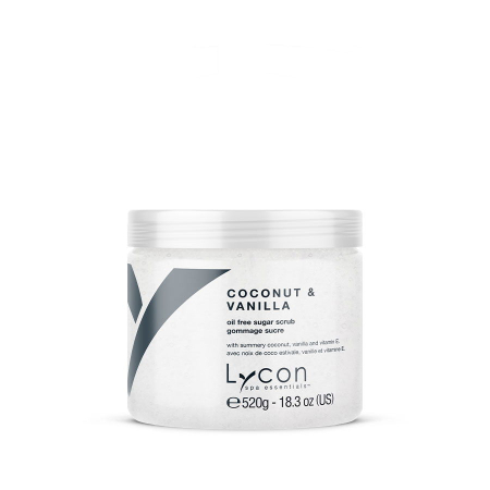 Pre & Post Epilare - Exfoliant din zahar fara ulei, Sugar scrub Summery Coconut and Vanilla - 520g