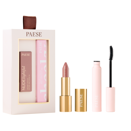 Buze - SET CHEEKY NUDE LOOK (MASCARA CHEEKY+ NUDELIGHTFUL LIPSTICK NR 400)