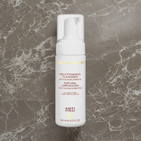 Spuma de Curatare Anti-Stres cu Oligoelemente 150ml - Self Foaming Cleanser - Bruno Vassari [1]