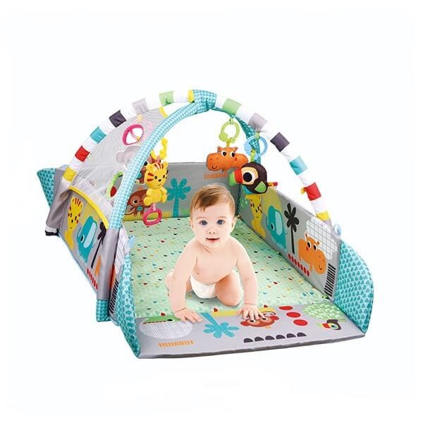 5 in 1 Saltea activitati  cu 30 bile colorate Grow with me Safari [5]