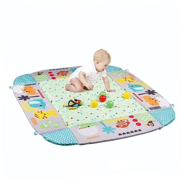 5 in 1 Saltea activitati  cu 30 bile colorate Grow with me Safari [4]