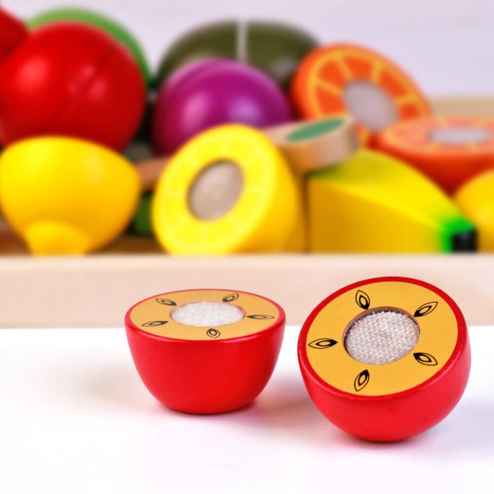 9 Fructe de feliat din lemn cu tavita si cutit [2]