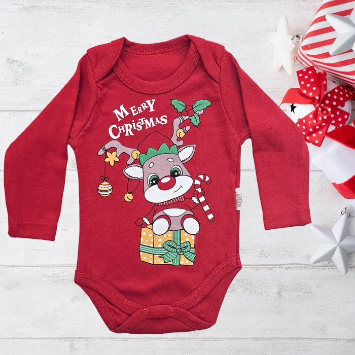 Body Bebe Merry Christmas, Rosu [2]