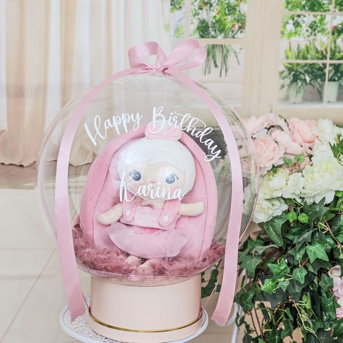 Cadou in balon: Ghiozdan balerina personalizat cu nume [4]