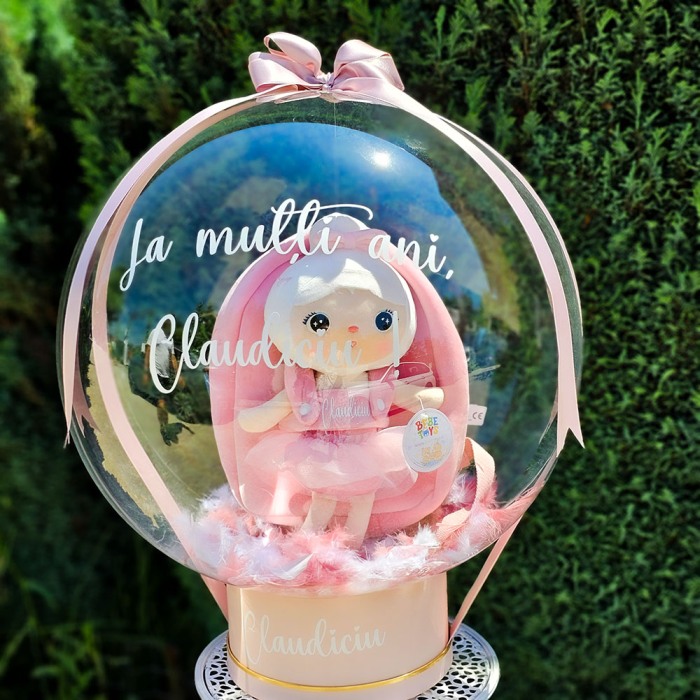 Cadou in balon: Ghiozdan balerina personalizat cu nume [3]