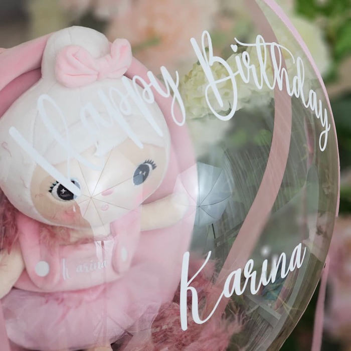 Cadou in balon: Ghiozdan balerina personalizat cu nume [5]