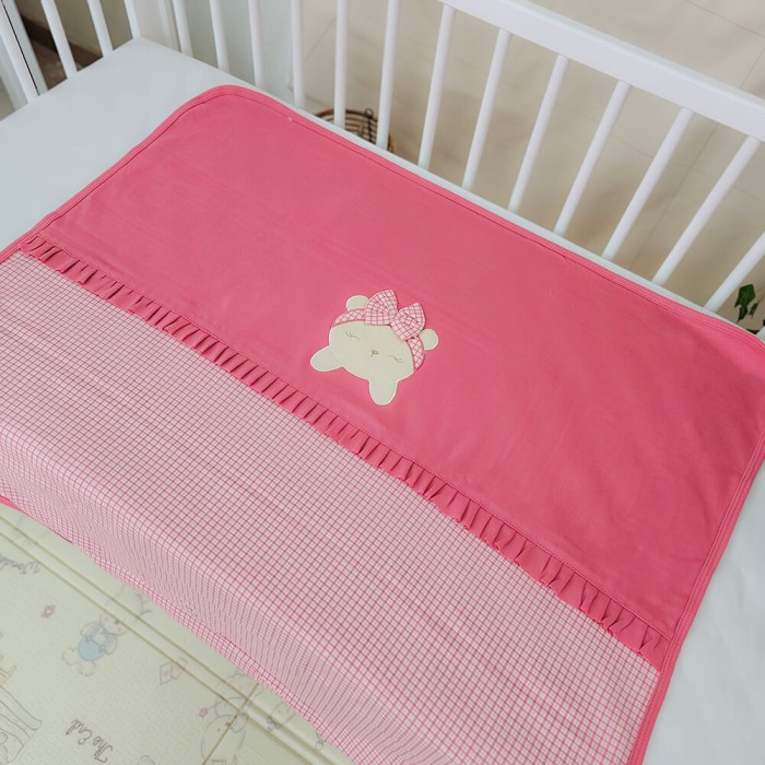 Cadou Nou-nascut 10 piese, Bumbac 100%, Carouri Roz [3]