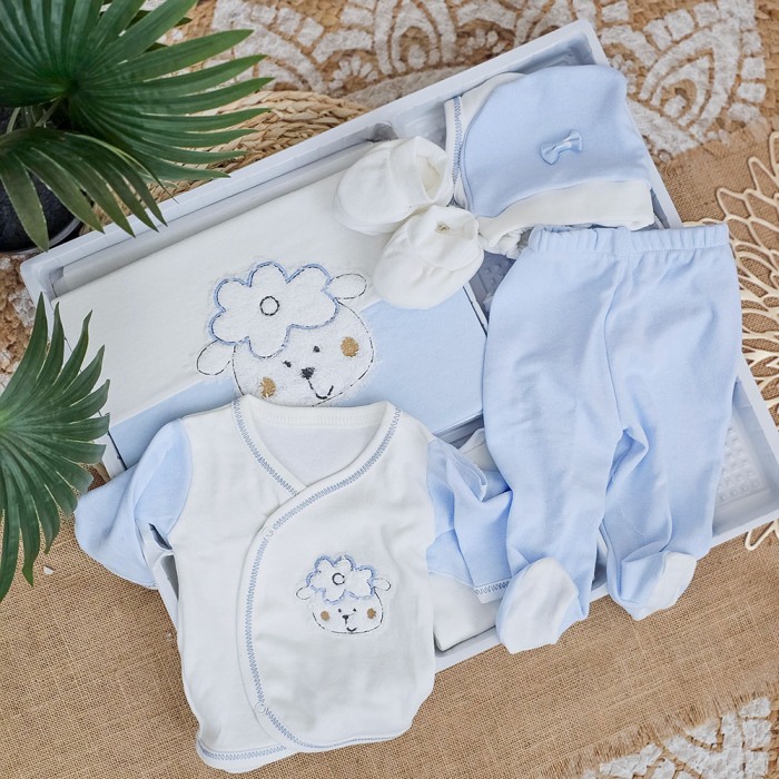 Cadou Nou-nascut: set maternitate, 10 piese, Bumbac 100% [2]