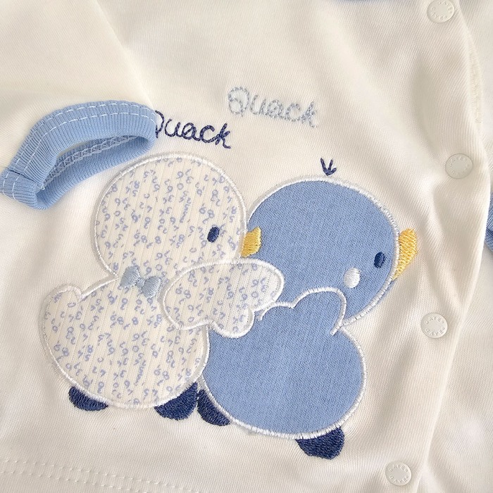 Cadou Nou-nascut: set maternitate, 10 piese, Bumbac 100%, Ratuste Bleu [3]